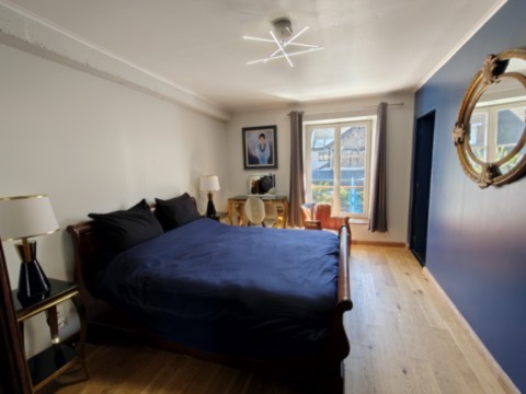 La chambre bleue du gîtes la Bayenne