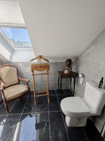 Salle de bain chambre empire gîte La Bayenne de Revin