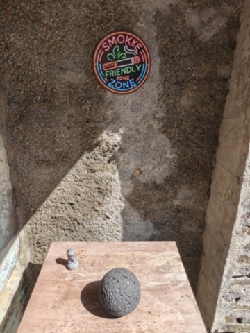 Zone fumeur à l'extérieur du gîte La Bayenne à Revin